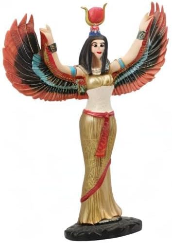 Miniatura 6 de Ebros Gift Diosa egipcia Isis Ra con alas abiertas, 12 pulgadas de alto, Deidad de la maternidad, sabiduría mágica y naturaleza, escultura