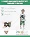 Monster Jam Grave Digger Monster Truck Toddler Boys T-Shirt and Shorts Outfit Set Gray/Green Grave Digger 4T