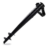 Plastic Beach Umbrella Sand Anchor, Rust-Free and Sized for Thin Umbrellas by Sol Coastal (Black)