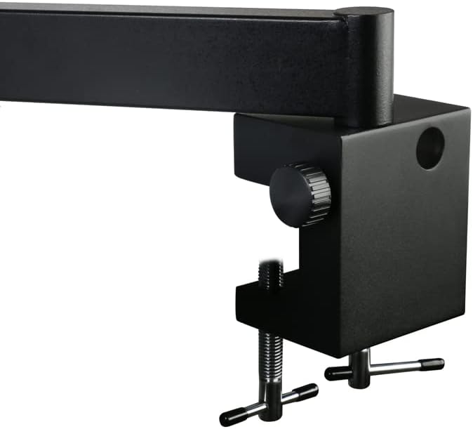 顕微鏡アクセサリーキット 調整可能な関節アーム柱クランプブラケット A3 カンチレバーホルダースタンド 76 ミリメートルヘッド三眼