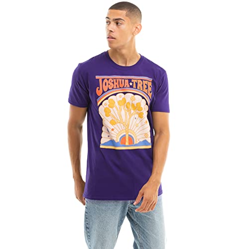 Cotton Soul National Parks Joshua Tree - Camiseta unisex, color natural, Morado (, M