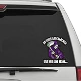 2 Stück Auto Aufkleber – So viele Arschlöcher und nur eine Sense – Lustiger Spruch Sticker für Auto, Motorrad, Heckscheibe, Tuning Deko