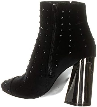 Kendall + Kylie Women's Tiaa-3 Velvet Studded Bootie, Black 8 | Image 1