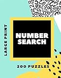 Number Search: 200 Large Print Number Search Puzzles