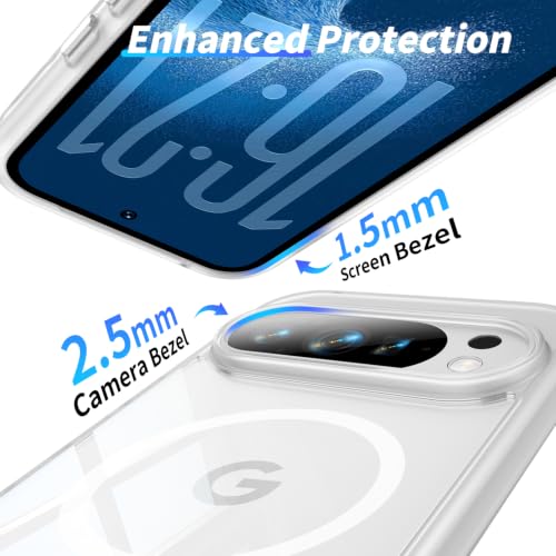 Image of Magnetic Case with Clear Back for Google Pixel 10 /10 Pro, Fit for MagSafe