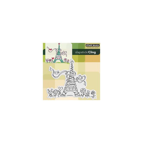 Penny Black 40-185 Cling Rubber Stamp, Love Paris