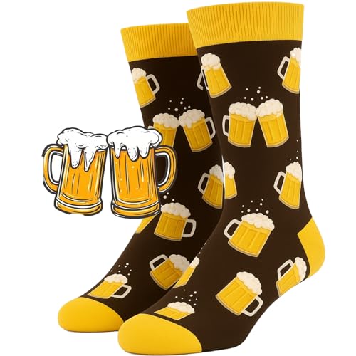 Scinzene Calzini da birra, regali di birra per uomini, calzini