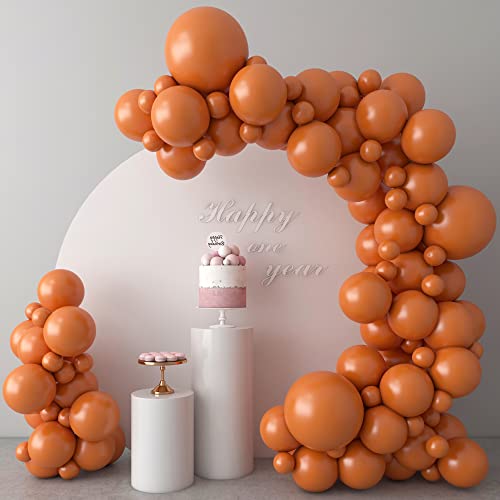 Burnt Orange Balloons Happy Birthday Decoration 53Pcs 5Inch/12Inch/18Inch Assorted Sizes Tropical Jungle Safari Balloons Thanksgiving Party Decor #TOP10