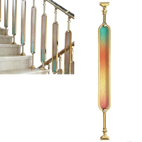 Kit balustre en verre avec matériel de montage pour escalier moderne