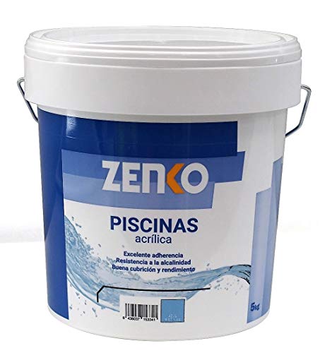 PINTURA PARA PISCINAS ACRILICA AL AGUA 5 Kg. (AZUL PISCINA)