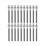 Sunlite Drum Tension Rods 2 1/4 Inch (58mm) 20 of Pack Chrome Finish with Washers