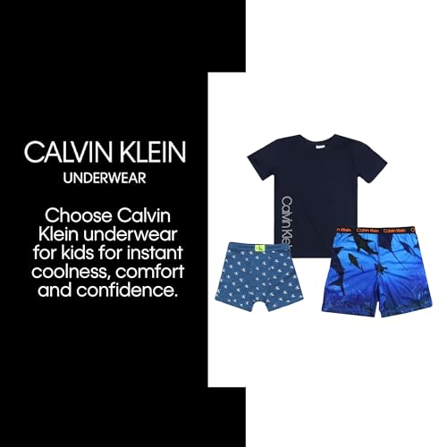 Calvin Klein Boys' Two Piece Sleepwear Top and Bottom Pajama Set3