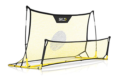 SKLZ (スキルズ) クイックスター サッカーゴール 練習ネット パス トラップ シュート リバウンダー フットサル 折りたたみ持ち運び簡単 収納バッグ付き ブラック/イエロー