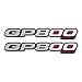 2 ADESIVI resinati GP 800 SCRITTE 3D COMPATIBILI per SCOOTER GILERA GP800