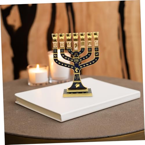 Bougeoir de table Luxshiny multi-emplacements en métal pour centre de table chic - 5