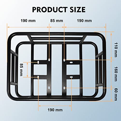 Raymace Rear Rack Bike Basket With Cargo Net And Liner Large Bicycle Basket Perfect Mount For Electric Bike #TOP4