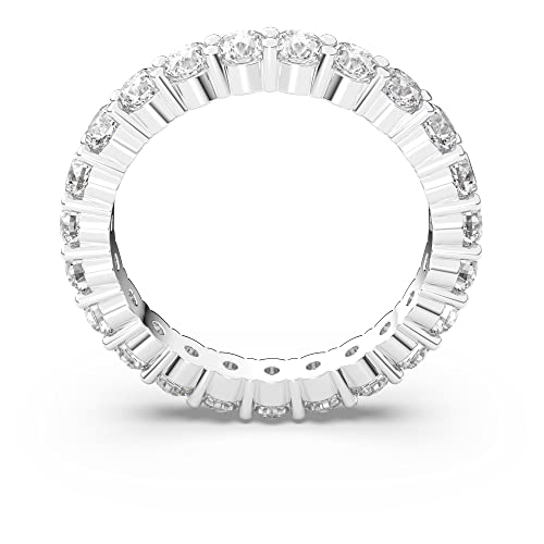Swarovski Matrix Vittore Collezione Anello, Bianco, Matrix Vittore Round Cut Ring, 58 - 4