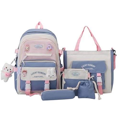 Sac à dos en toile kit combiné avec sacoche pour filles