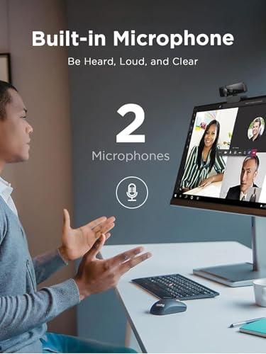 Lenovo 310 FHD Webcam, 1080p, FHD Resolution @30 FPS, Plug-and Play USB Connectivity, 1.8M Cable, 2 Integrated Microphones, External Privacy Shutter, Black - Image 7