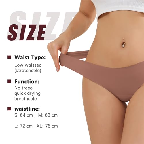 Tangas-Mujer-Pack-de-6-Cintura-en-V-Ropa-Interior-Tangas-para-Mujer-Transpirable-Elegante-Tanga-Invisible-sin-Costuras-Mujer-S-XL