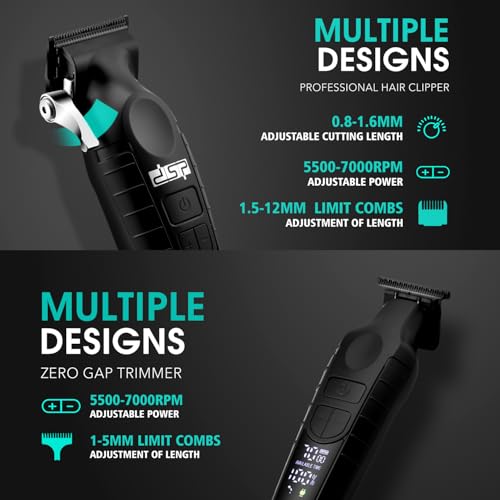 Tondeuse à cheveux professionnelle DSP sans fil rechargeable USB