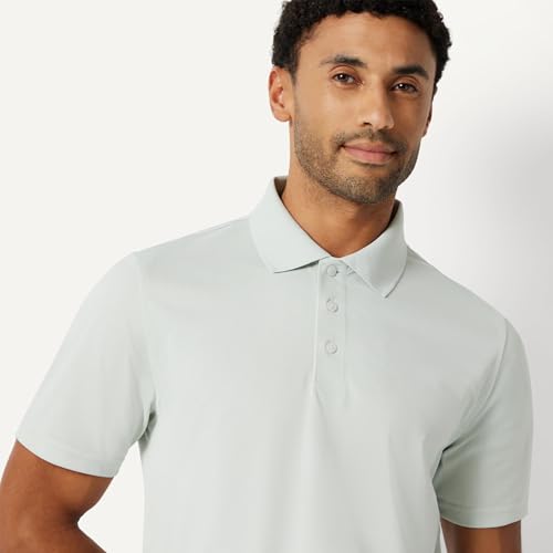 Image of Amazon Essentials Men's Moisture Wicking Golf Polo Shirt, Short Sleeve, Slim-Fit, Quick-Dry