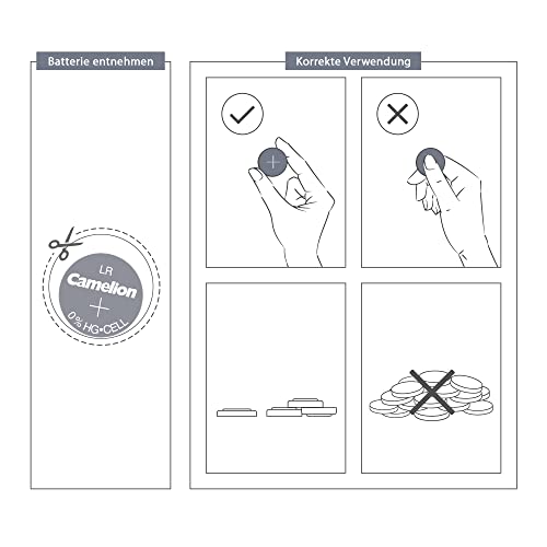 camelion blister 10 piles boutons ag13 lr44/lr1154/357 sans mercure