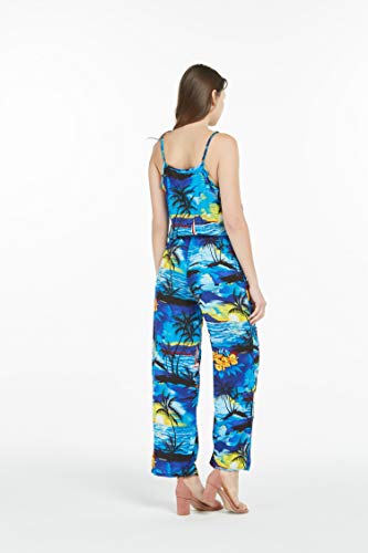 Image of Hawaii Hangover Family Matching Hawaiian Clothes, Sunset Blue | Family matching Hawaiian outfits, Sunset Blue, lightweight rayon, machine washable, tropical print, luaus, cruises
