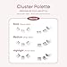i-ENVY Cluster Palette Kit, DIY Lash Makeup, Customizable Under Lash Extension Layering All in One Convenience, Mini Applicator & Mascabond Glue Included (Neutral)