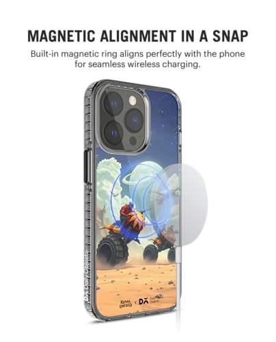 Image of DailyObjects Uprising Stride 2.0 Magnetic Case Cover Compatible with iPhone 14 Pro Max | Wireless Charging Slim Back Cover | 2 Layer Edge Protection & Shockproof