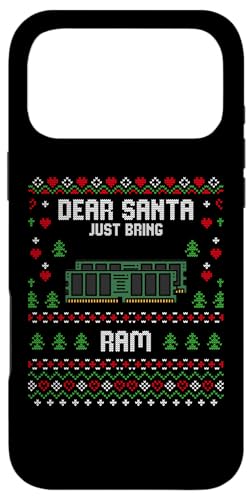 Dear Santa DDR5 RAM �R���s���[�^�[������ �N���X�}�X �A�O���[�Z�[�^�[ �X�}�z�P�[�X iPhone 17 Pro Max �p