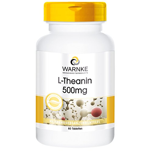 Warnke Vitalstoffe L-Theanine 500mg - 60 comprimés - Adaptogène - Acide animé Cover