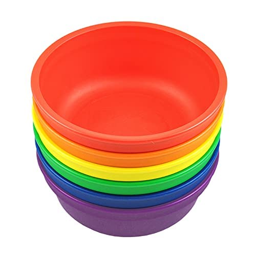 Re Play 12 Oz. Bowls For Snacks, Desserts, Or Small Side Dish In Orange, Yellow, Green, Red, Amethyst & Navy-Bpa Free- Made In Usa From Eco Friendly Recycled Milk Jugs - Crayon Box - Set Of 6 #TOP3