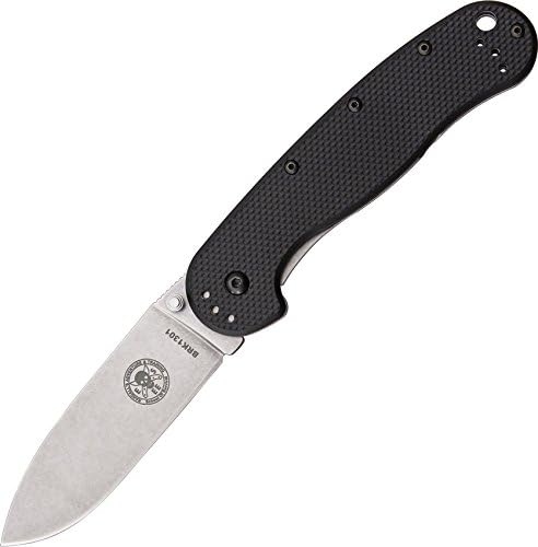 Blue Ridge Knives Avispa Black Handle Satin Knife, Black/Satin BRK1301 BLACK ...