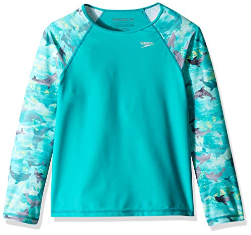 Image of Speedo Girl's Uv Swim Shirt Long Sleeve Rashguard