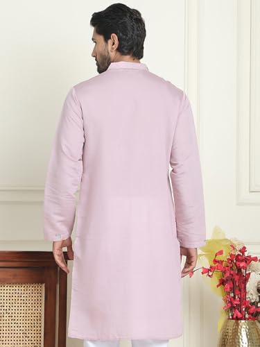 Image of Jompers Floral Embroidered and Sequins Kurtas (Purple, 3XL)