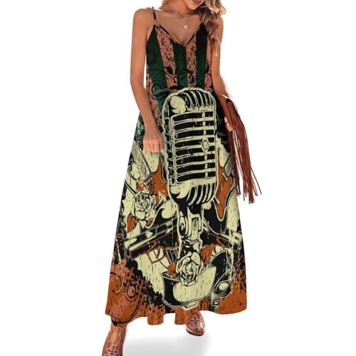 Robe maxi pour voyages plage legere et fluide robe longue pour femme ete sans manches chic