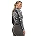 Kerrits First Level Quarter Zip Fleece Tech Top - Print Black Fairy Tails Size: M