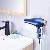 WAYASI Hair Dryer and Straightener Holder, Hairdryer Holder for Curling Iron Straightener, SUS304 Stainless Steel HairDryer Holders Self Adhesive Hair Tools Organiser - Image 4
