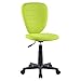 IDIMEX Chaise de Bureau pour Enfant Discovery Fauteuil pivotant et Ergonomique sans accoudoirs, siège à roulettes avec Hauteur réglable, revêtement Mesh Vert