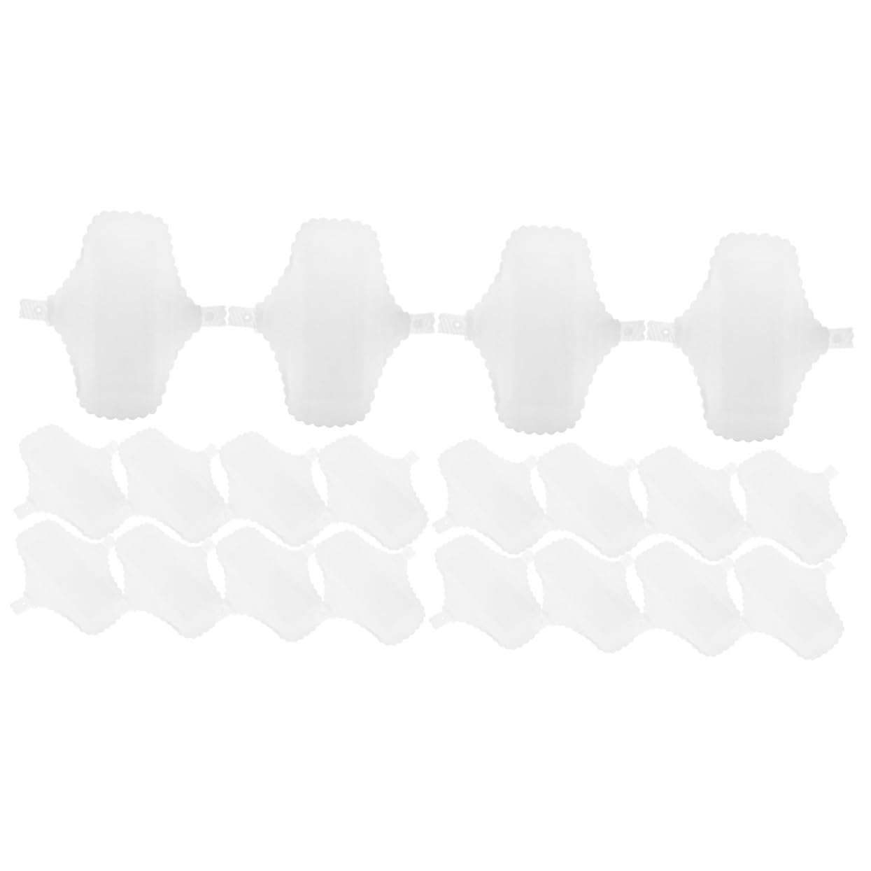 Healvian 20pezzi Assorbenti Mestruali Riutilizzabili Cotone Lavabili Assorbenti Impermeabili Con Decorazione Pizzo Facili Da Indossare e Pulire Protezione Contro Perdite Per Donne e Ragazze