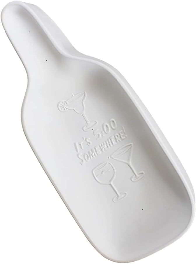 17"X 6.5"-Deep 3" Five O' Clock Somewhere Bottle Slump Mold Glass Fusing