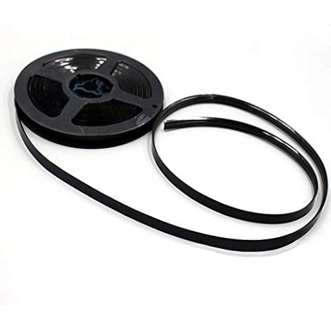 Vogueing Tool Ceramic Tile Mildewproof Gap Tape, 6M*8MM Sealing Decorative Corner Side Edge Tape Strip Bathtub Bathroom Shower Roll Caulk Tap Strip-Black Cover