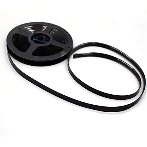 Cinta de cerámica para azulejos a prueba de moho, bordes laterales de esquina, huecos alrededor de paredes, techos, zócalos, suelos, encimeras, salpicaduras, inodoros y más, negro