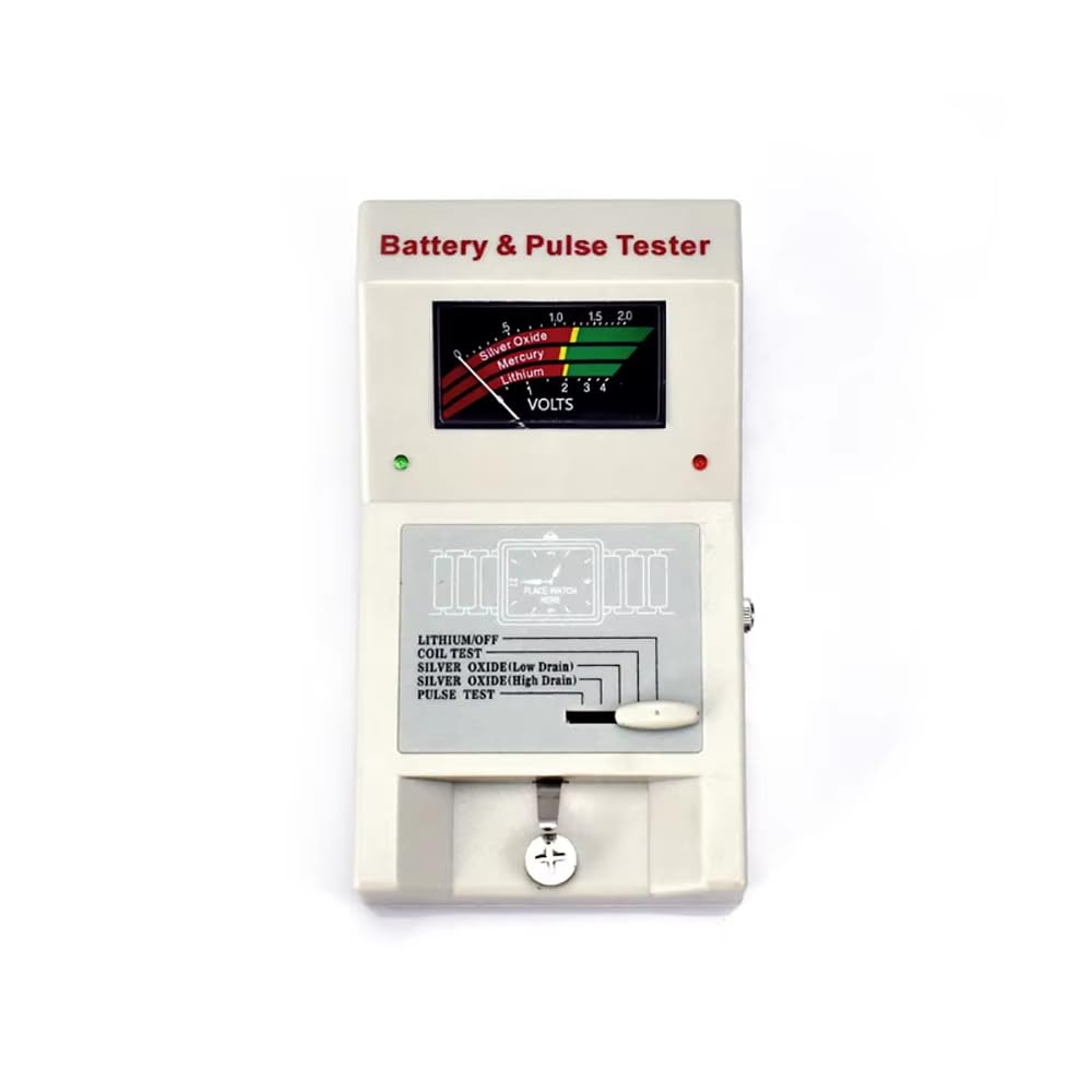 Probador de Pulsos para Movimientos de Relojes de Cuarzo, Probador de Pilas de Botón de 1,5V/3V