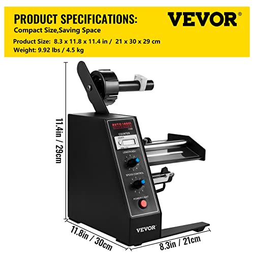 Happybuy AUTOMATIC LABEL DISPENSER 110V, 12W Al-1150D Automatic Manual Label Stripper Label Machine 1-8 M/Min thumb #6