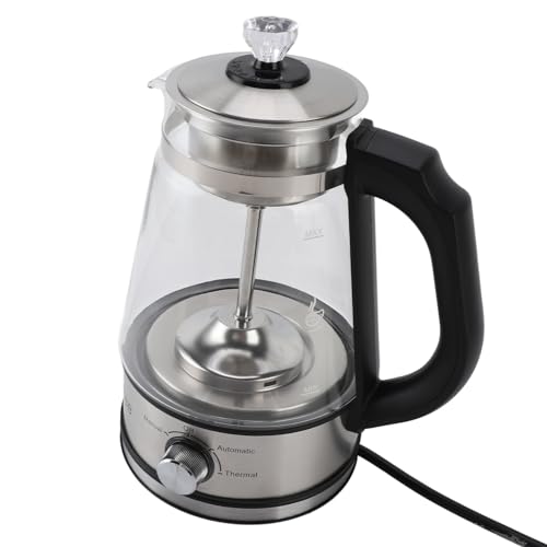 Hervidor eléctrico de vidrio Yosoo 1.2L con infusor removible miniatura 5