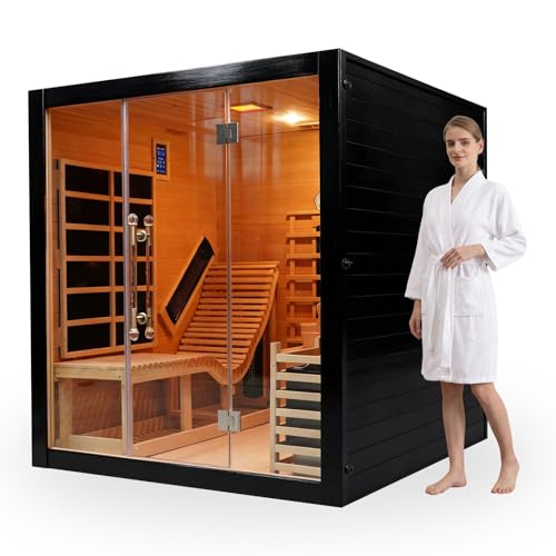 ZONEMEL Indoor Hybrid Recliner Sauna 2-3 Person