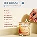 One Fur All Pet House Candle Plant-Based/Soy - Clean Burning Scented, Long Lasting Pet Odor Candle for Home - Vanilla Crème Brulee