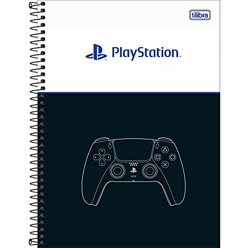 Caderno Espiral Universitário (Grande) 1M 80Fls. C.D PlayStation Tilibra - Sortido